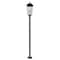 Z-Lite Gannon 3 Light Outdoor Post Mount Fixture, 12in. W x 105.25in. H, Black 5008PHXLR-567P-BK - alternate 5